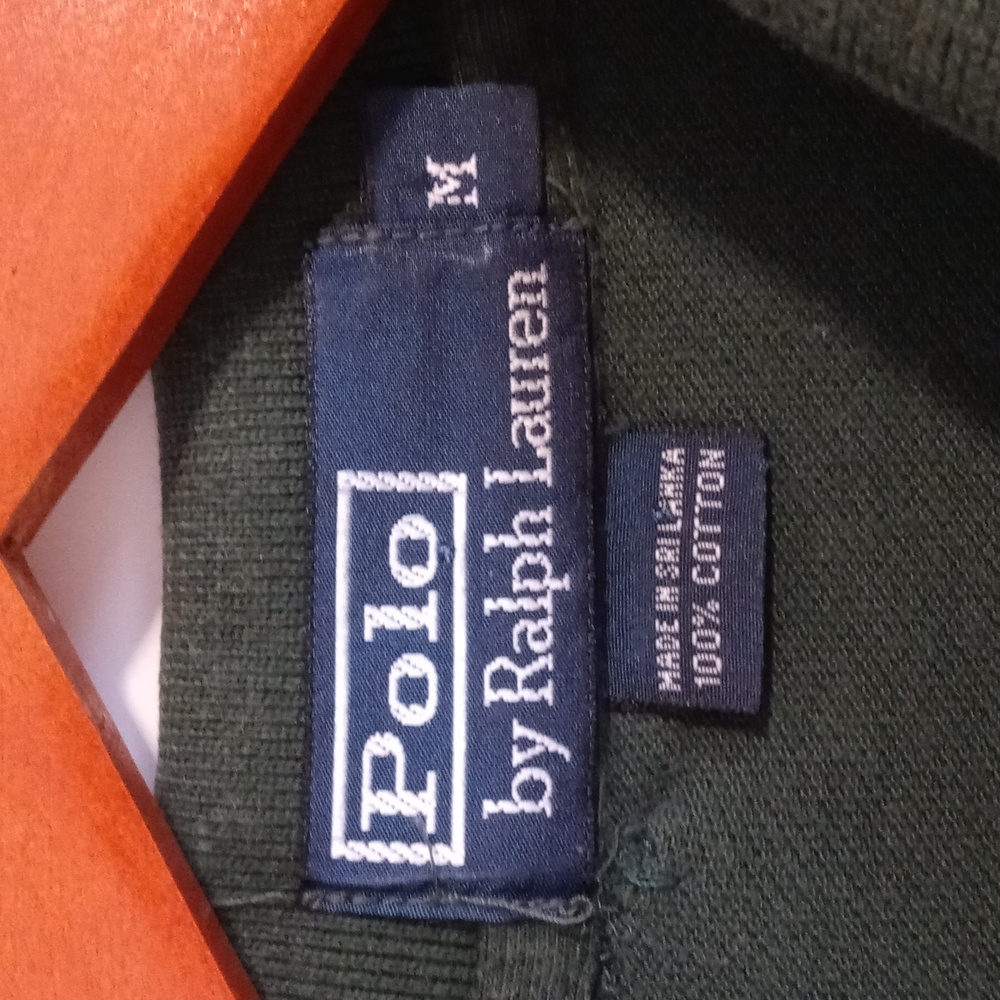 🐎RARE/VTG Polo Ralph Lauren🐎 - Green/Gold Embroidered RLPC D/S Polo - Picture 4 of 15